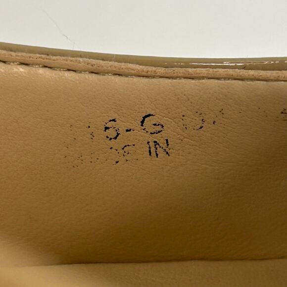 Cole Haan grand os women's tan patent lump pointed toe pumps size 7 1/2 - Picture 7 of 10